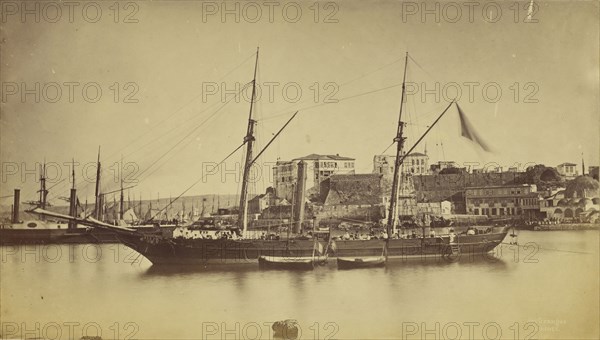 Canee - Salamandre; Baron Paul des Granges, French ?, active Greece 1860s, 1860s; Albumen silver print