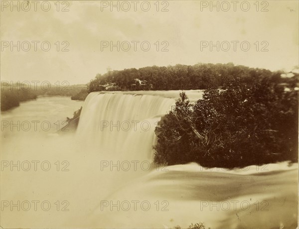 Waterfall; 1870s; Albumen silver print