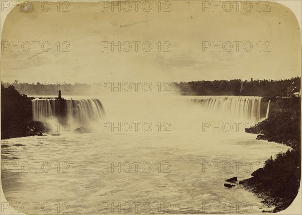 Waterfall; 1870s; Albumen silver print