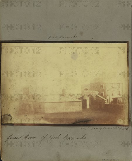 Cork Barracks; Capt. Henry Craigie Brewster, British, 1816 - 1905, active 1840s, about 1843; Salted paper print from a Calotype