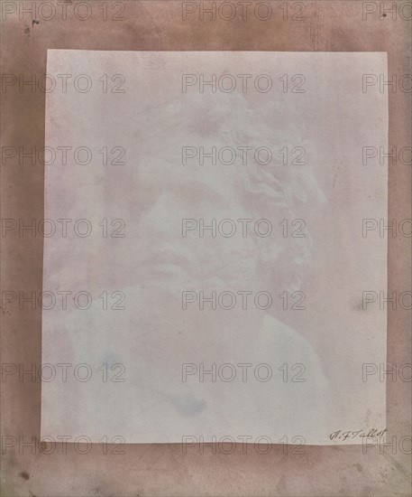 Bust of Patroclus; William Henry Fox Talbot, English, 1800 - 1877, September 22, 1841; Salted paper print from a Calotype