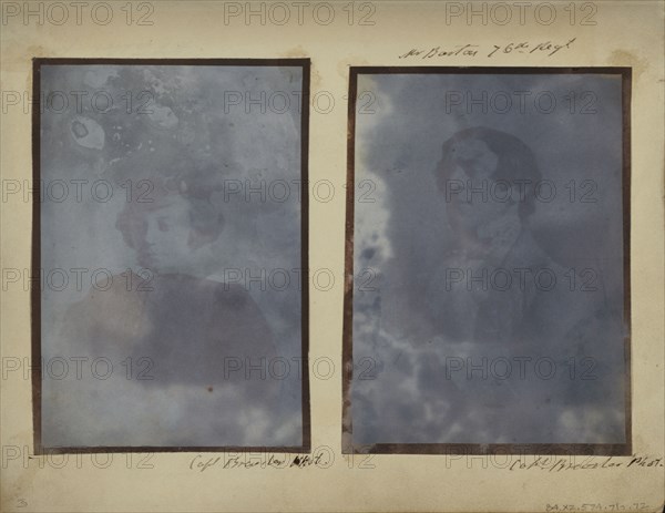 Mr. Barton; Capt. Henry Craigie Brewster, British, 1816 - 1905, active 1840s, 1842 - 1843; Salted paper print from a Calotype