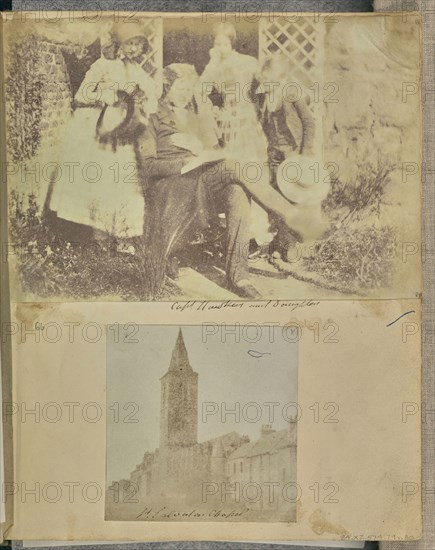 Captain Hawkes and his Daughters; Attributed to Thomas Rodger, Scottish, 1832 - 1883, about 1850; Salted paper print