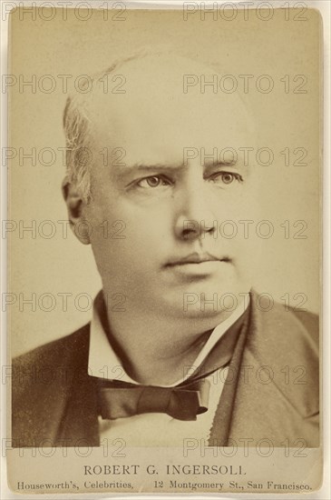 Robert G. Ingersoll; Thomas Houseworth, American, 1829 - 1915, about 1880; Albumen silver print