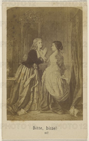 Bitte, bitte; 1860 - 1865; Albumen silver print