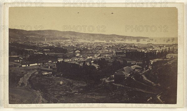 View of Valparaiso, Chile; Helsby & Co; 1870s; Albumen silver print