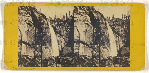 California. Fall on the South Fork, 600 Feet High; C.L. Weed, American, 1824 - 1903, 1859; Albumen silver print