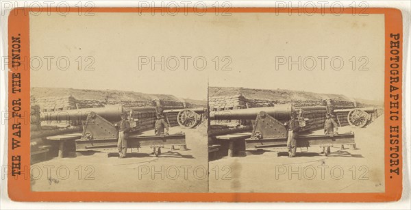 Ft. Brady, James River, Va. View showing part of Battery; Edward and Henry T. Anthony & Co., American, 1862 - 1902, about 1864