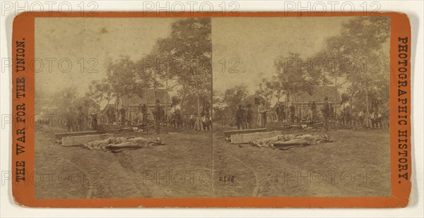 Burial of dead at Fredericksburgh, Va; Studio of Mathew B. Brady, American, about 1823 - 1896, Edward and Henry T. Anthony & Co