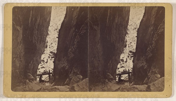 Royal Gorge. Grand Canyon of the Arkansas; Joseph Collier, American, born Scotland, 1836 - 1910, 1865 - 1870; Albumen silver