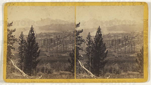 Long's Peak, from The Meadows. Colorado; Joseph Collier, American, born Scotland, 1836 - 1910, 1865 - 1870; Albumen silver