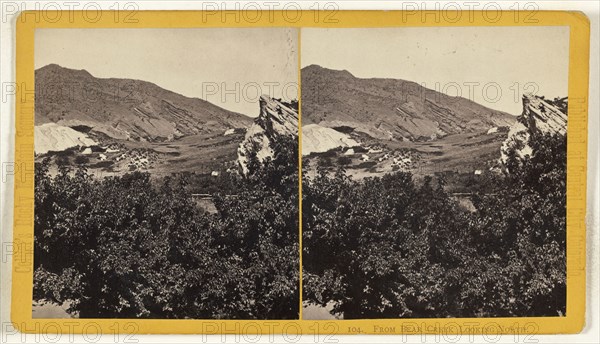 From Bear Creek Looking North. Colorado; Joseph Collier, American, born Scotland, 1836 - 1910, 1865 - 1870; Albumen silver