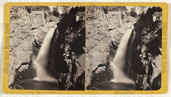 Rainbow Falls. Manitou, Colorado; Joseph Collier, American, born Scotland, 1836 - 1910, 1865 - 1870; Albumen silver print