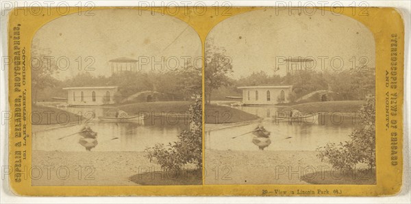 View of Lincoln Park. Chicago, Illinois; Copelin & Melander; 1870s; Albumen silver print