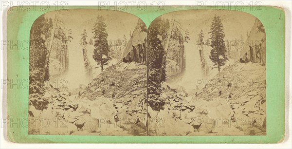 Vernal Falls. Yo-Semite Valley. California; American; 1860s; Albumen silver print