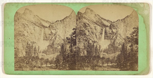Bridal Veil Fall. Yo-Semite Valley. California; American; 1860s; Albumen silver print