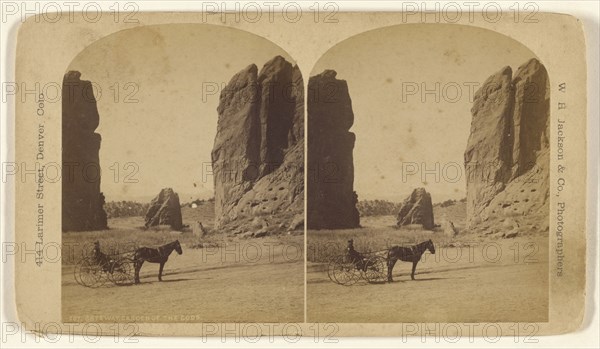 Gateway, Garden of the Gods; William Henry Jackson & Co; 1880 - 1890; Albumen silver print