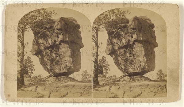 Balanced Rock; William Henry Jackson & Co; 1880 - 1890; Albumen silver print