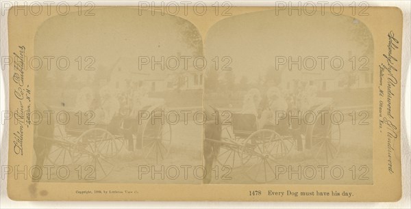 Every Dog must have his day; Franklin G. Weller, American, 1833 - 1877, 1889; Albumen silver print