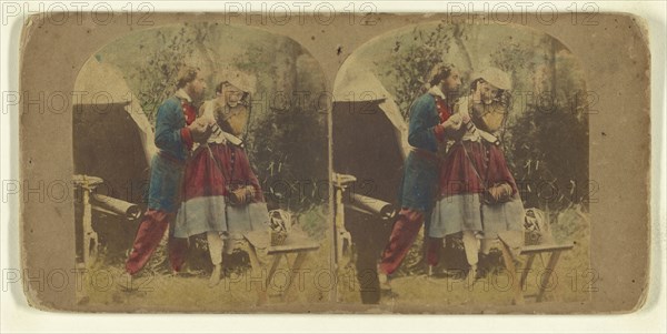 La Vivandiere; Attributed to London Stereoscopic Company, active 1854 - 1890, about 1865; Hand colored albumen silver print