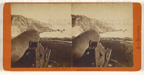A View from Fort Point; Attributed to Eadweard J. Muybridge, American, born England, 1830 - 1904, about 1870; Albumen silver