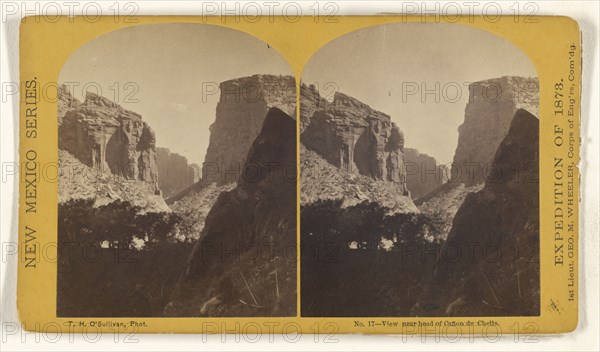 View near head of Canon de Chelle; Timothy H. O'Sullivan, American, about 1840 - 1882, 1873; Albumen silver print