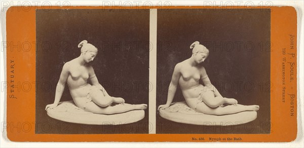 Nymph at the Bath; John P. Soule, American, 1827 - 1904, about 1870; Albumen silver print