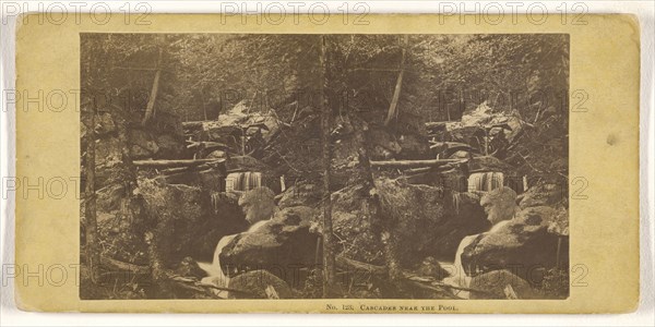 Cascades Near The Pool; John P. Soule, American, 1827 - 1904, 1861 - 1862; Albumen silver print