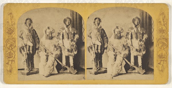Dr. Kane and the Esquimaux, Smithsonian Institute, Washington; American; about 1850 - 1857; Albumen silver print