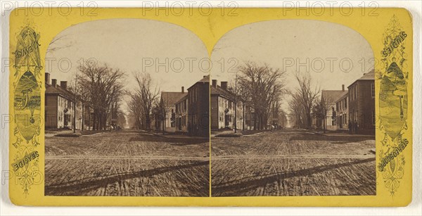 Hope St. from Bradford, looking North; Charles Pollock, American, active 1860s - 1870s, 1870s; Albumen silver print