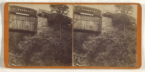 Railroad Bridge, Bellows Falls, Vermont; Preston William Taft, American, born 1827, about 1875; Albumen silver print