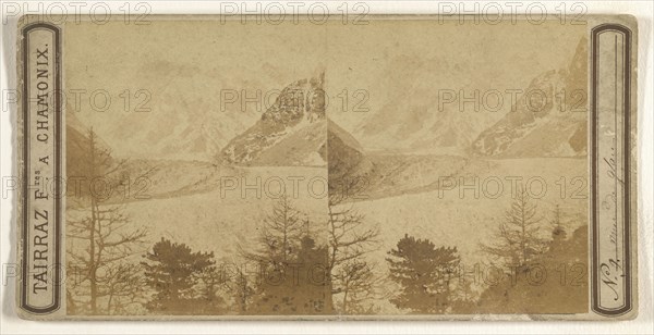 Mer de glace, Chamonix; Tairraz Frères; about 1865; Albumen silver print