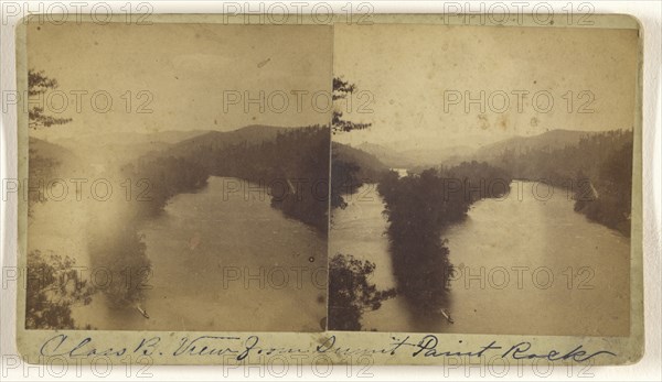 View from Summit Point Rock, North Carolina; Nat. W. Taylor, American, active 1880s - 1890s, 1870s; Albumen silver print