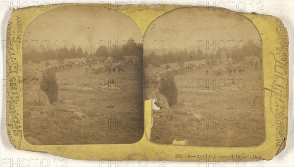Artillery, rear of Devil's Den; William H. Tipton, American, 1850 - 1929, active Gettysburg, Pennsylvania, about 1882; Albumen