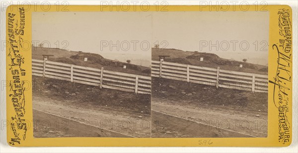 View of battlefield at Gettysburg, Pa; William H. Tipton, American, 1850 - 1929, active Gettysburg, Pennsylvania, about 1870