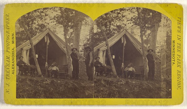 Camp on Lake Carlos, Alexandria, Minnesota; Newton J. Trenham, American, active Alexandria, Minnesota 1860s, about 1886