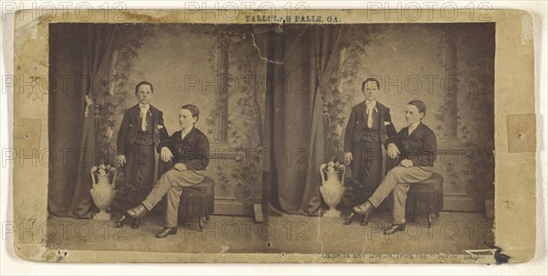 (,-illeg.)empesta and Lodere, from the Devil's Pulpit , Tallulah Falls, Ga; Tucker & Perkins; about 1860; Albumen silver print