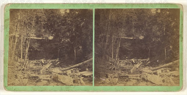 Dry Falls and Cave. Moravia, N.Y; T.T. Tuthill, American, active Moravia, New York 1870s, 1870s; Albumen silver print