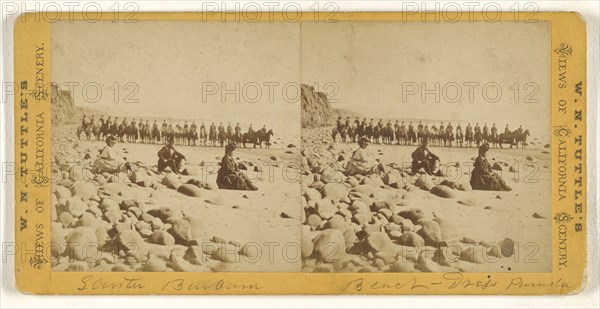 Santa Barbara, California Beach - Dress Parade,Holiday party down the Beach, Carpinteria Valley in background