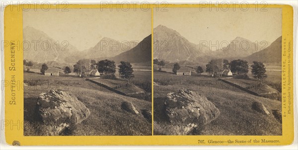 Glencoe - the Scene of the Massacre; James Valentine, Scottish, 1815 - 1879, 1870s; Albumen silver print