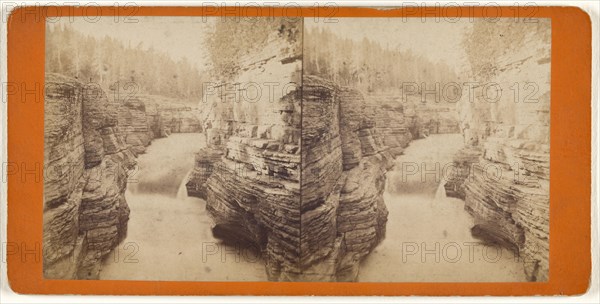 Natural steps at Montmorency; L.P. Vallée, Canadian, 1837 - 1905, active Quebéc, Canada, 1870s; Albumen silver print