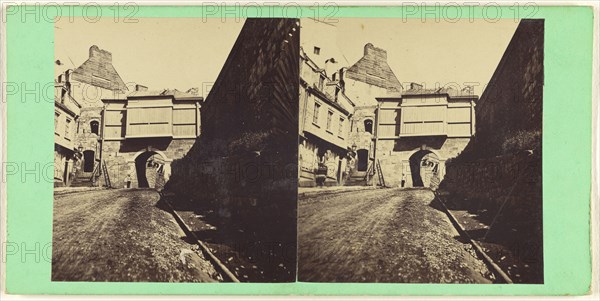 Prescott Gate, South, L.P. Vallée, Canadian, 1837 - 1905, active Quebéc, Canada, 1865 - 1875; Albumen silver print