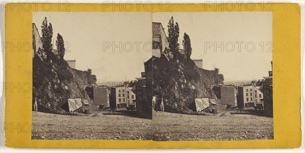 Mountain Hill, Leading to Lower Town; L.P. Vallée, Canadian, 1837 - 1905, active Quebéc, Canada, 1865 - 1875; Albumen silver