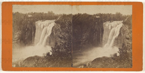 Falls of Montmorency; L.P. Vallée, Canadian, 1837 - 1905, active Quebéc, Canada, 1865 - 1875; Albumen silver print