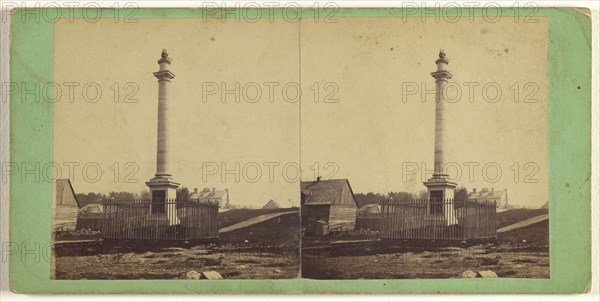 Wolfe's Monument; L.P. Vallée, Canadian, 1837 - 1905, active Quebéc, Canada, 1865 - 1875; Albumen silver print