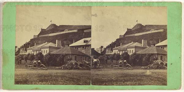 Citadel, from the Queen's Wharf; L.P. Vallée, Canadian, 1837 - 1905, active Quebéc, Canada, 1865 - 1875; Albumen silver print