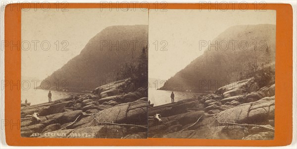 Cape Eternity 1700 Feet; L.P. Vallée, Canadian, 1837 - 1905, active Quebéc, Canada, 1865 - 1875; Albumen silver print