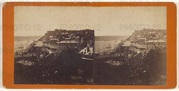 Citadel from Laval University; L.P. Vallée, Canadian, 1837 - 1905, active Quebéc, Canada, 1865 - 1875; Albumen silver print