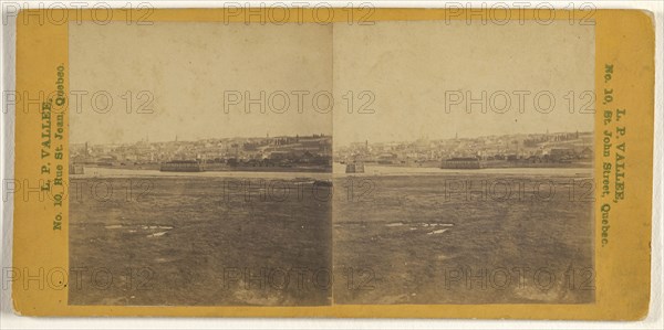 View of Quebec, Canada; L.P. Vallée, Canadian, 1837 - 1905, active Quebéc, Canada, 1865 - 1875; Albumen silver print