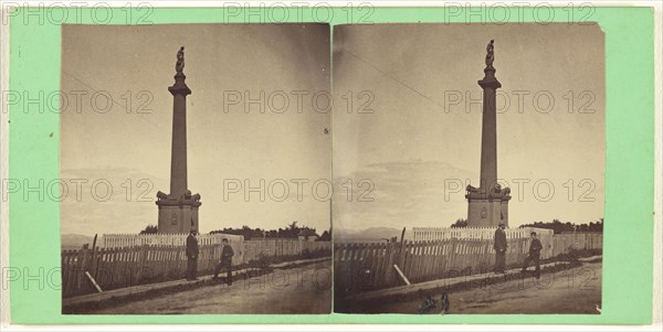 Quebec. Monument to the French on St. Foy's Road; L.P. Vallée, Canadian, 1837 - 1905, active Quebéc, Canada, 1865 - 1873